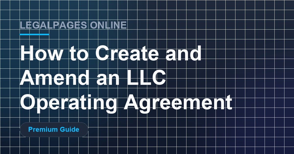 How to Create and Amend an Agreement