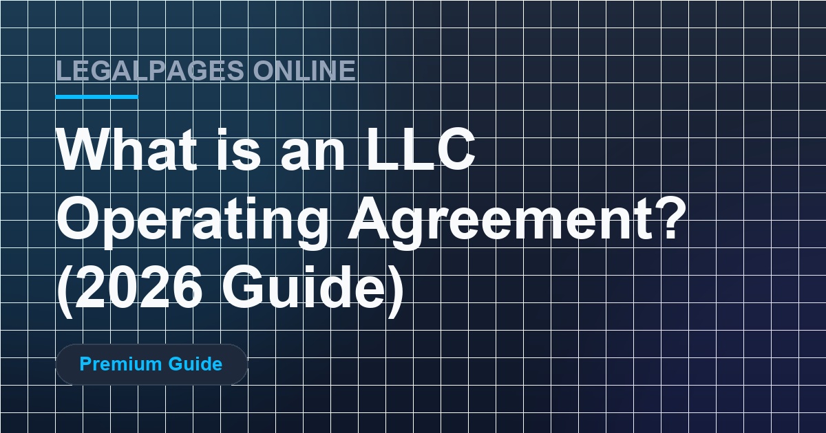 What is an LLC Operating Agreement?