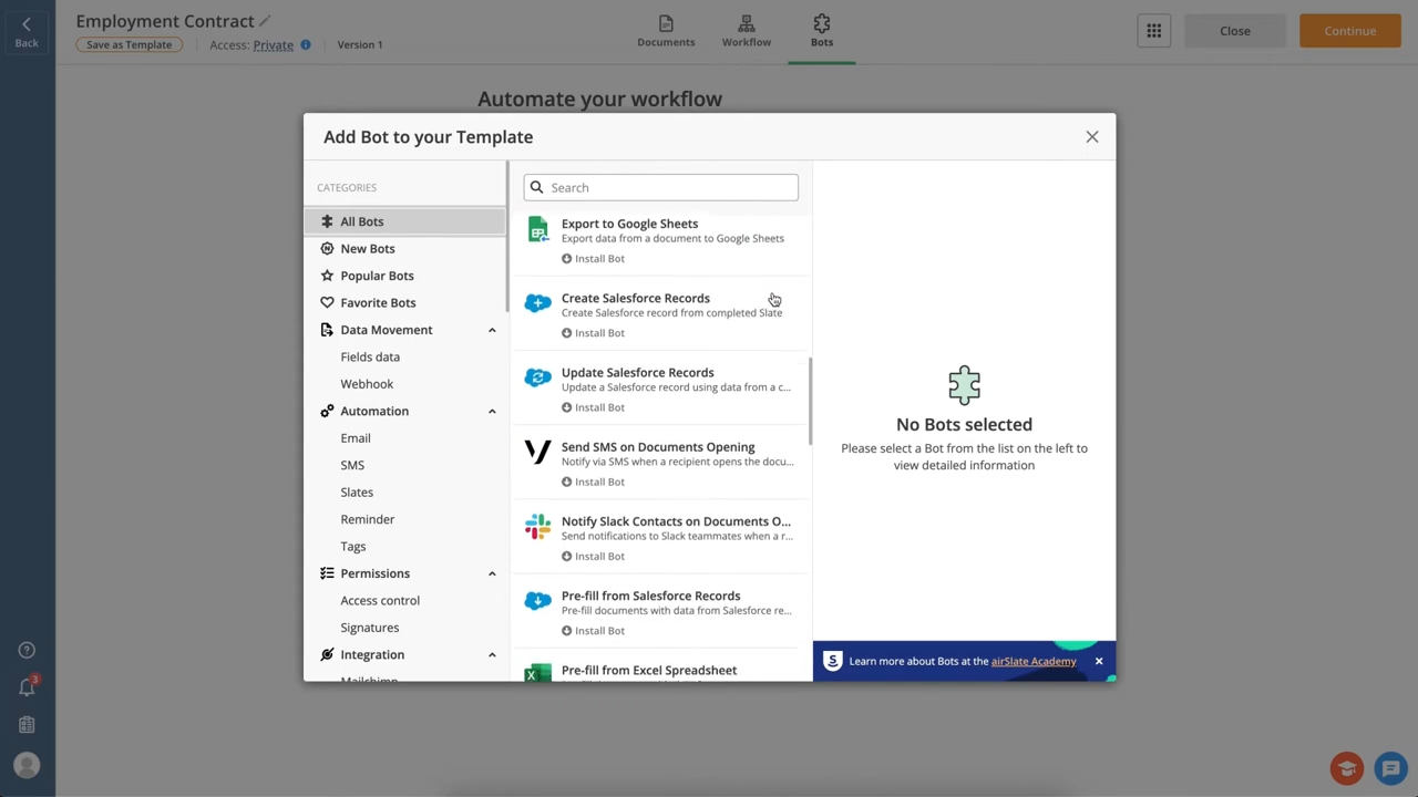 airSlate document workflow automation dashboard for visual routing and templates